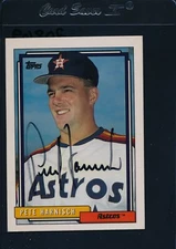 1992 Topps #765 Pete Harnisch Astros Signed Auto *20869