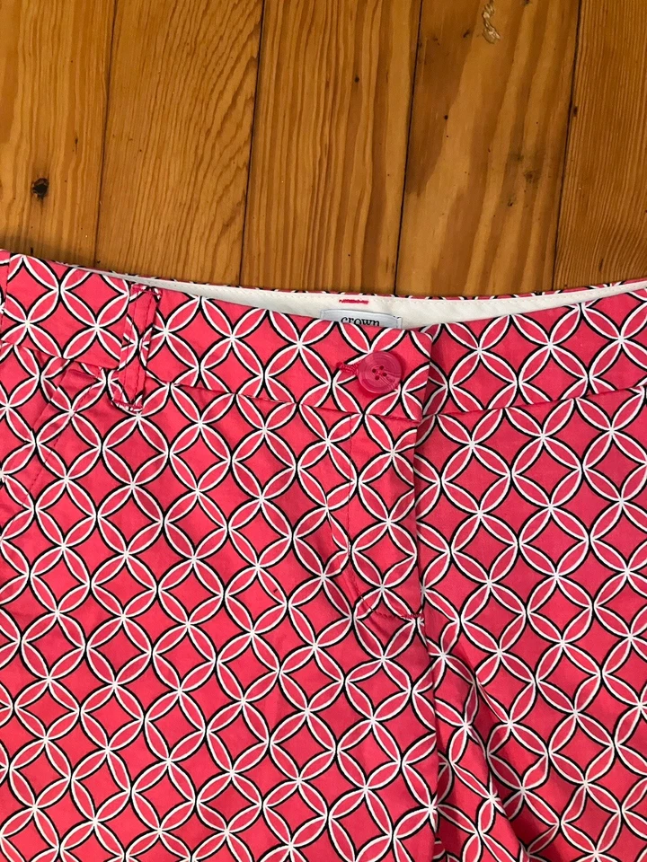 Pantalones Cortos Crown & Ivy Talla 6 CAROLINE Mujer Rosa Bolsillos Foto 3 de 4