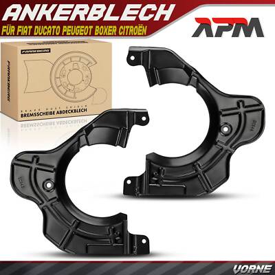 2x Spritzblech Bremsscheibe Vorne für Fiat Ducato Peugeot Boxer Citroën ab 2006