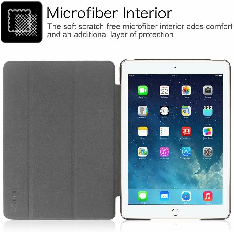 For iPad 6th Generation 9.7 2018 Case 5th Gen Cover iPad Air/Air 2 Wake/Sleep - Image 4 of 4