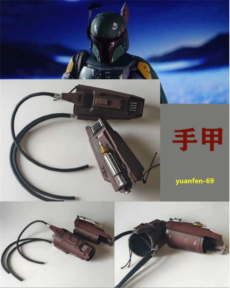 Star Wars The Mandalorian Wearable Body Armor FRP Helmet Boba Fett Cos Prop Suit image 9