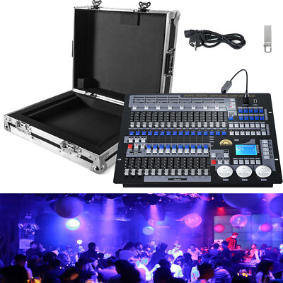 DMX 1024 Channels Stage Lighting Controller Equipment DJ Console With Flightcase