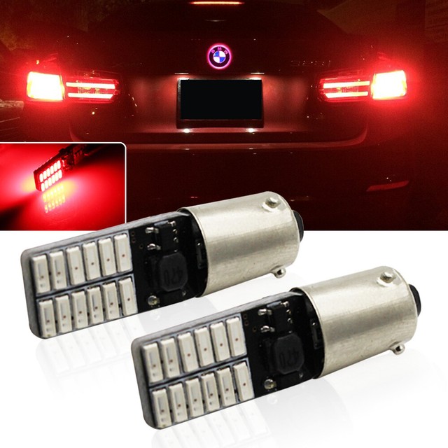 2x Brilliant Red H21W LED Brake Tail Lights Bulbs For BMW 3 4 Series