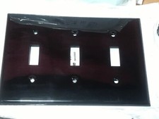  5 Pack  3-Gang Wall Plate Duplex Receptacle Wallplate