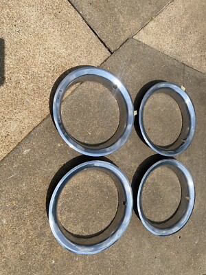 73-87 Chevy Truck Factory 3” GM Stainless Trim Rings For 8”Rally Rim ...