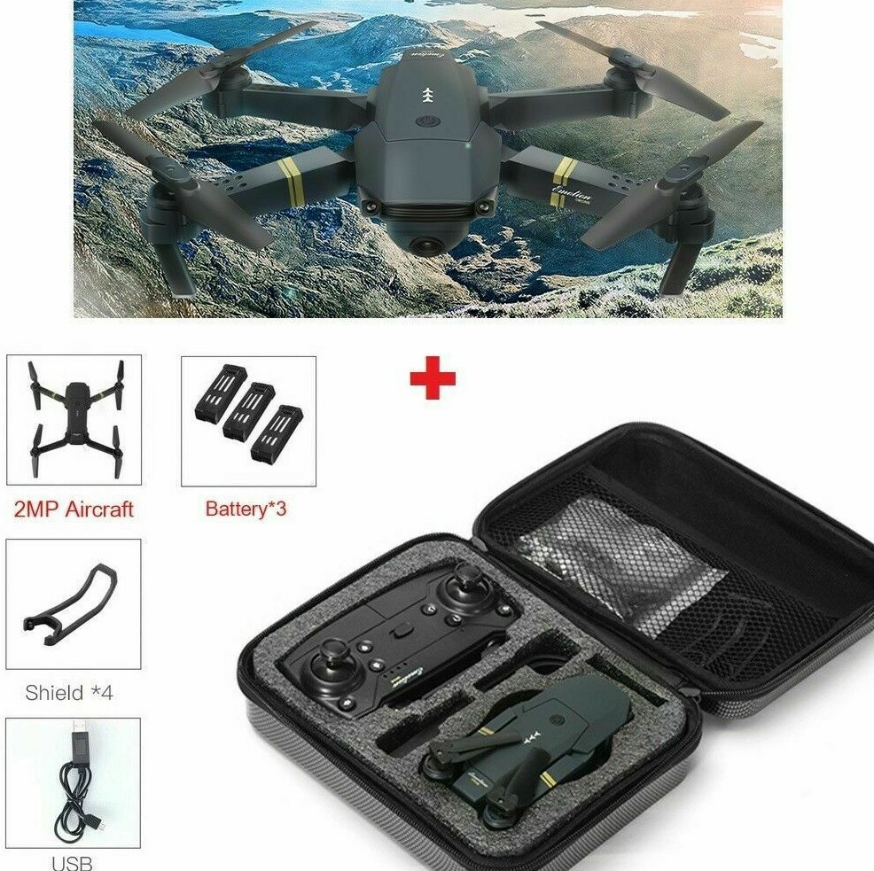 Drone X PRO Quadcopter with CASE UPGRADED Edition Selfie HD Camera