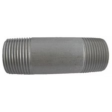 1" Mnpt X 2-1/2" Tbe Stainless Steel Pipe Nipple Sch 80, E4bnf03