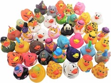 Assorted Colorful Rubber Duckies 2" Ducks Ducky Duck Ducking 6 2", Multi