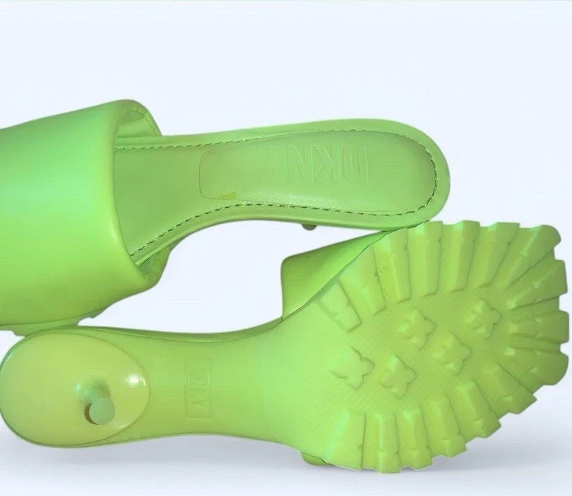 Tacones sin cordones DKNY de neón “Zest” para gatito Foto 3 de 4