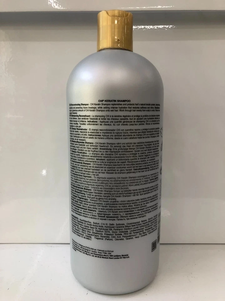 Champú reconstructor de queratina CHI 32 oz Foto 2 de 2