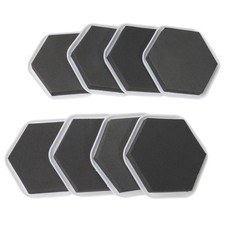 8 PACK FURNITURE SLIDERS GLIDERS MOVERS CARPET WOOD & LAMINATE FLOORING PROTECT