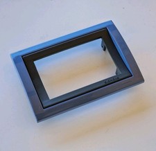 Siemens Delta Futura Graphit placca 3 moduli azzurro blu azzurra