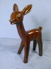 Shawnee Pottery Rare Brown Drip Glaze Deer Fawn Figurine Vintage 1930’s Ceramic