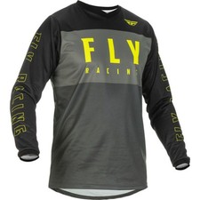 Image of Fly Racing F-16 MX Jersey Motocross Grey Black Neon Yellow