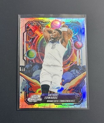 2025-26 Topps Chrome Cosmic #PRP-15 Anthony Edwards Propulsion Refractor