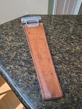 Vintage Double Sided Longhorn Hand Saw Survival Tree Bone Sheath T Handle GUC