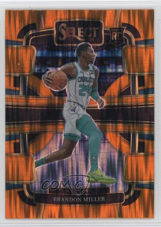 2023-24 Panini Select Concourse Orange Flash Prizm Brandon Miller #80 4g8