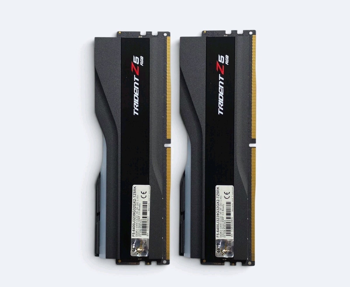 G.Skill TridentZ5 DDR5-32gb×2（64gb）CL32 G.SKILL Trident Z5 RGB DDR5 64GB (2x32GB) CL32, 1.40V, U-DIMM, Up