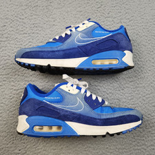 Size 9 - Nike Air Max 90 Leather Blue Void for sale online  display picture 3