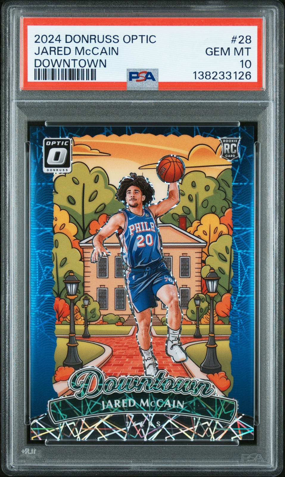 2024 PANINI DONRUSS OPTIC DOWNTOWN #28 JARED MCCAIN PSA 10