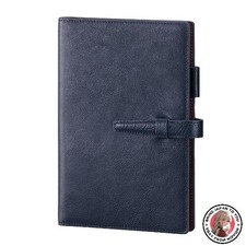 NEW Raymay Fujii Da Vinci Leather System Organizer Bible Size B6 Navy DB65K