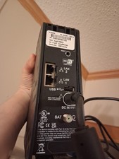 Hughes HT3000W Wi-Fi Certified Modem Router Combo, Ethernet USB SAT Ports, Black