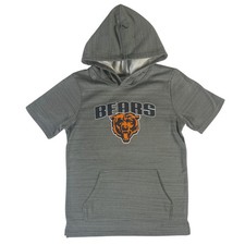 NFL Chicago Bears Boys Combine Training Downtime Short Sleeve Hoodie, Large