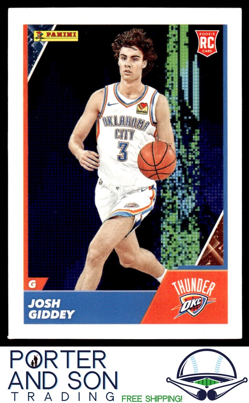Josh Giddey RC 2021-22 Panini NBA Sticker & Card Collection #86 OKC Thunder Card