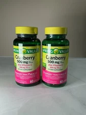 Cranberry Dietary Supplement Extra Strength 15,000mg, 60 Capsules Spring Valley