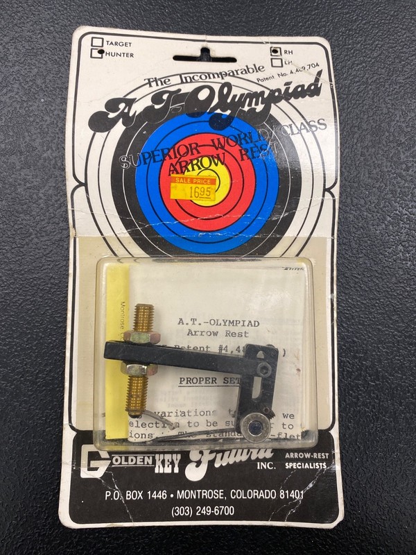 golden key arrow rest/ at olympiad Hunter RH
