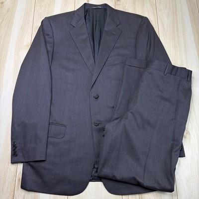 CORNELIANI Mens Super Fine 17.75 Microns Wool Suit SIZE 42R (EU 54) 32Wx29L Gray