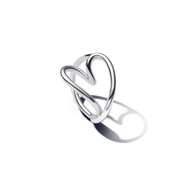 Pandora Essence Ring Organisch Geformtes Herz Silber 193288C00 Gr. 52-image