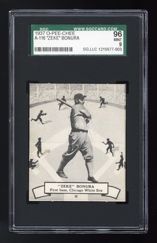 Zeke Bonura #116 1937 O Pee Chee card