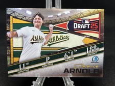 JAMIE ARNOLD 2025 BOWMAN CHROME DRAFT NIGHT BASEBALL ATHLETICS BDN-8