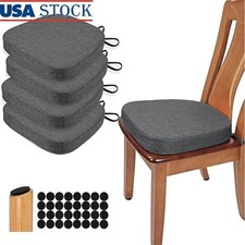 U-Shape Seat Cushions High-Density Foam Anti-Slip Furniture Pads 4 Counts New