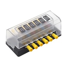 6 Way Fuse Block Automotive Boat Marine Car Camper Trailer Rv Motorhome Solar...