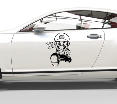 Aufkleber Super Mario Nintendo - Sticker für alle glatten Oberflächen