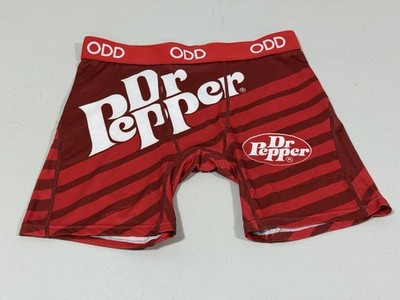 Odd Sox Dr Pepper Stripes Novelty Boxer Briefs For Men Adult Medium