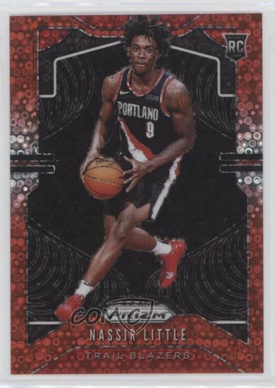 2019-20 Panini Prizm Rookie Fast Break Red Prizm 27/125 Nassir Little #269 y8h