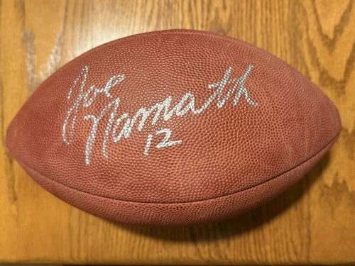 JOE NAMATH signed Wilson football Game Ball DUKE BAS COA JETS