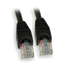 200ft Cat5E Ethernet RJ45 Câble de patch étiré sans glissière BLACK