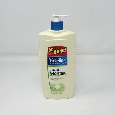 Vaseline Intensive Care TOTAL MOISTURE Dry Skin Lotion ORIGINAL FORMULA 17.7oz