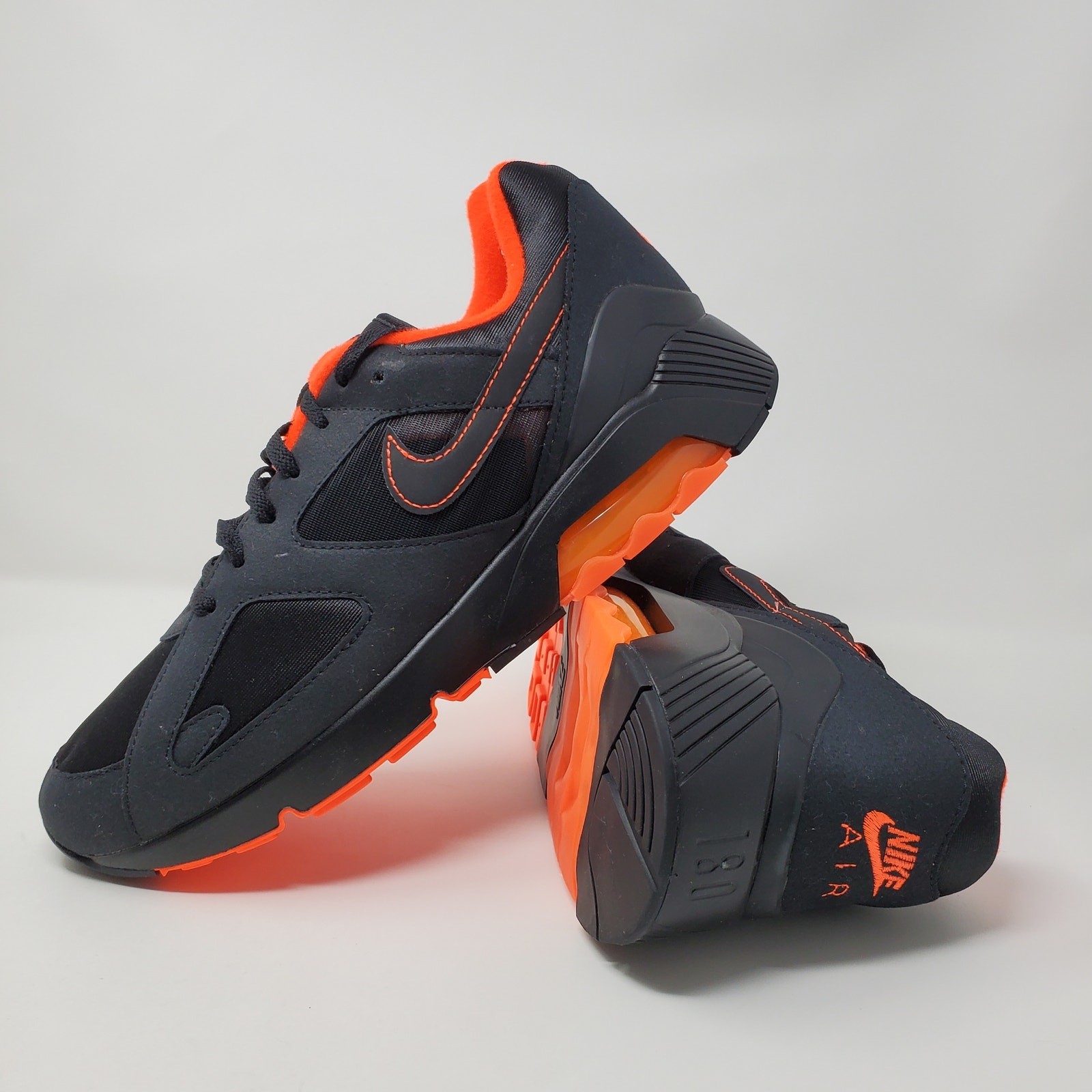 Nike Air 180 'Black Hyper Crimson' Orange FJ9259-002 Men's Size 12