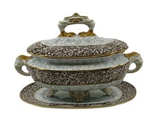 ROYAL WORCESTER ANTIQUE 19TH CENTURY 25 PIECE DINNER SERVICE ARW1