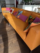 B & B Italia Charles Sofa Couch Orange 4 Sitzer