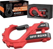 38 Winch Hook Max 45000 Lbs Heavy Duty Atv Winch Hook With Safety Red