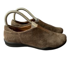 Taos Center Peace Brown Suede Slip On Loafers Womens Size 6 Comfort Shoes