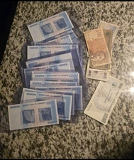 🇿🇼( Lot Of 5) Authentic Zimbabwe 100 Trillion Dollar Banknote – AA/2008