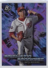 2018 Bowman Platinum Prismatic Prodigies Purple 109/250 Seth Romero #PPP-31 0b3