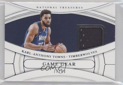 2021 Panini National Treasures Game Gear 77/99 Karl-Anthony Towns #GG-KAT 0o6m